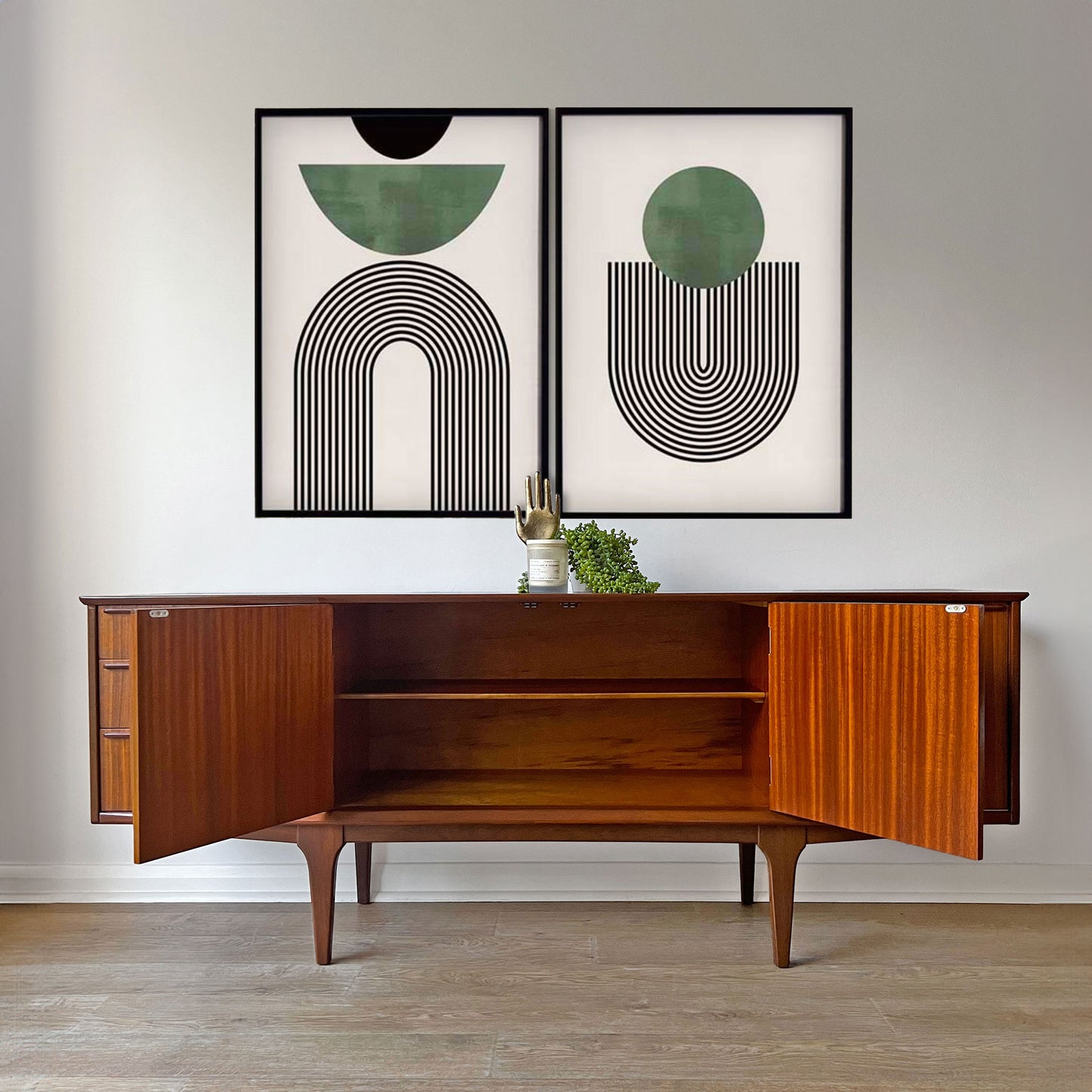 Vintage Mid-Century 1960s Jentique Teak Long John Sideboard TV Unit