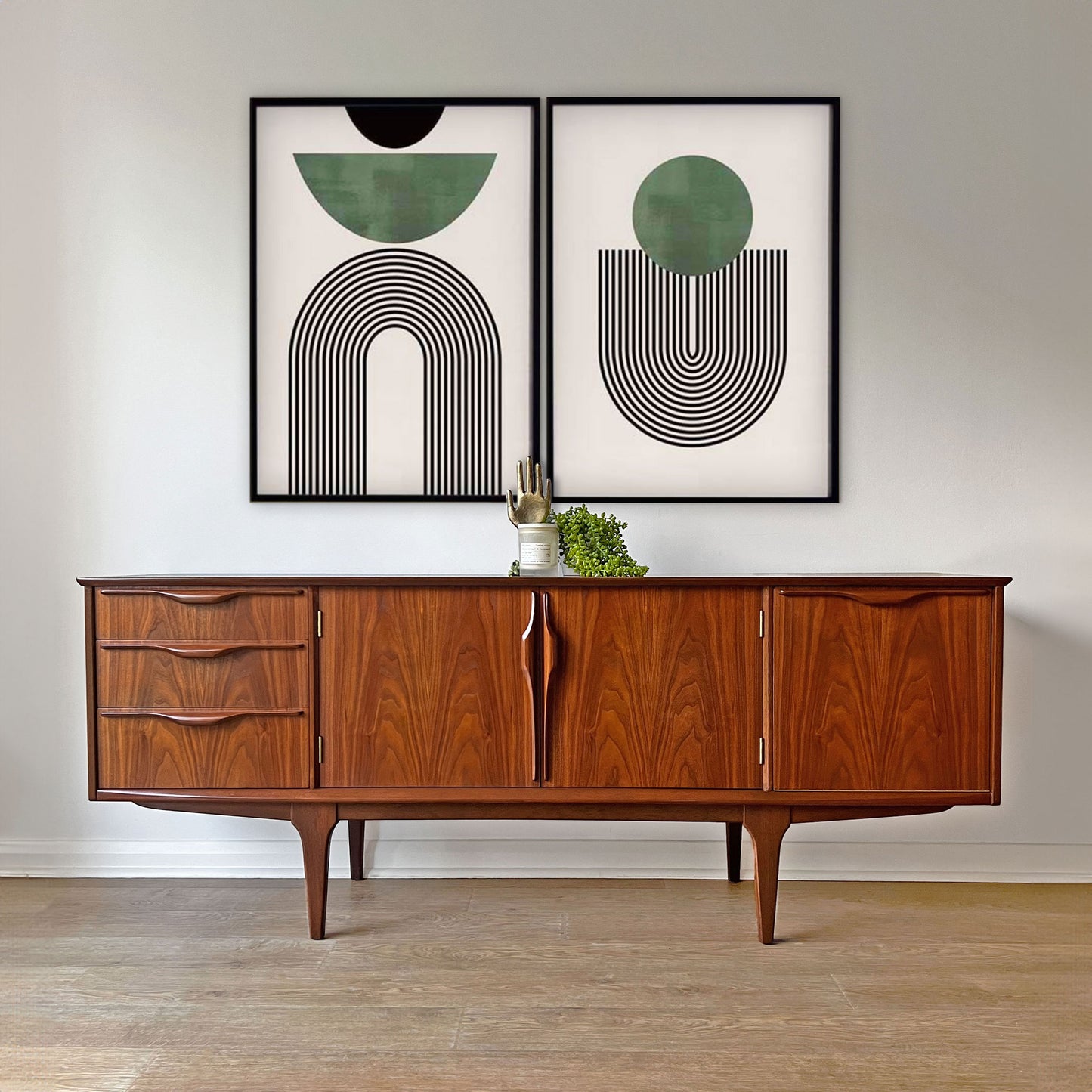 Vintage Mid-Century 1960s Jentique Teak Long John Sideboard TV Unit