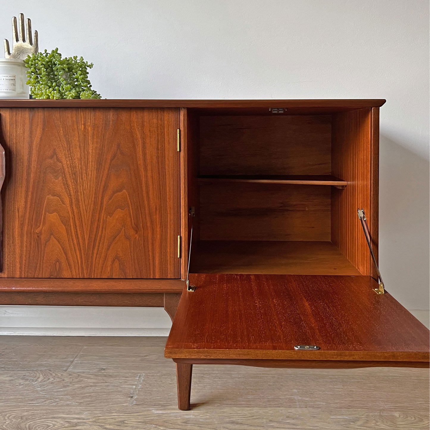 Vintage Mid-Century 1960s Jentique Teak Long John Sideboard TV Unit