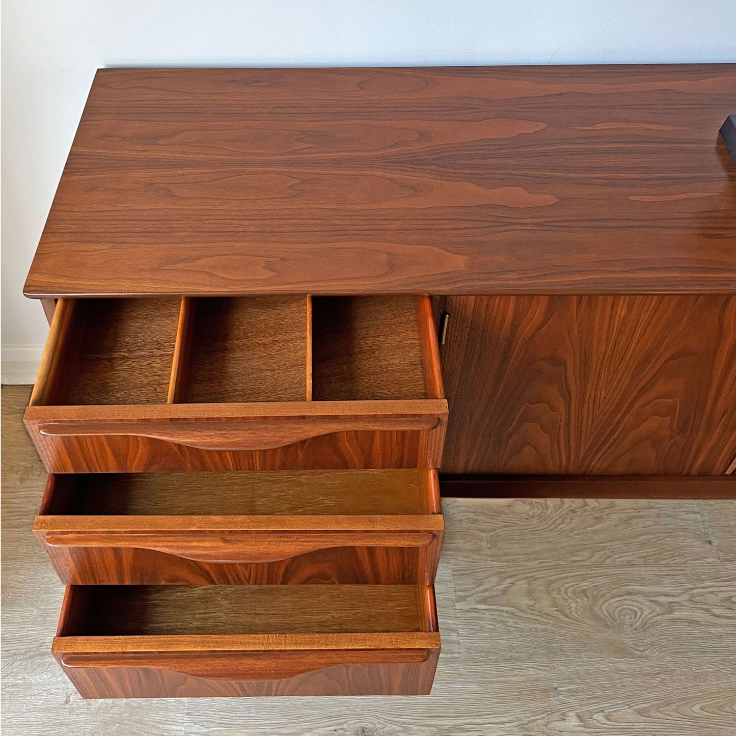 Vintage Mid-Century 1960s Jentique Teak Long John Sideboard TV Unit