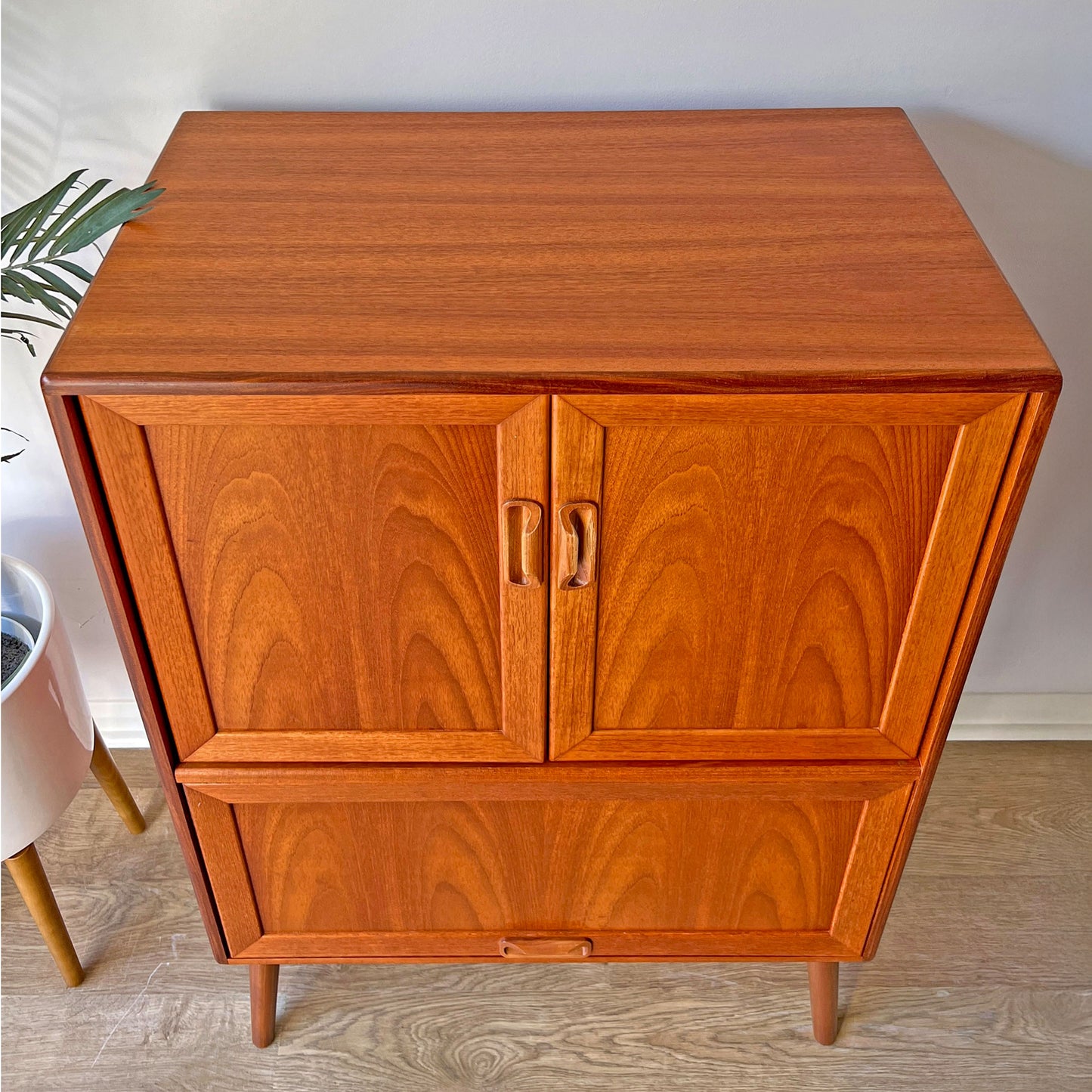 Vintage Mid Century Teak G Plan Fresco Drinks Cocktail Cabinet with Bottle Rack - *MADE TO ORDER*