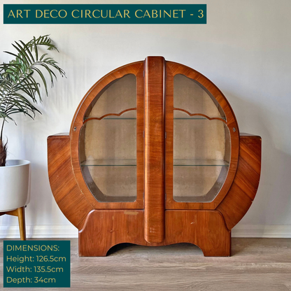 Luxury Art Deco Walnut Cocktail Cabinet – Bespoke Commission Deposit
