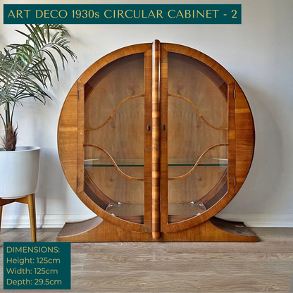 Luxury Art Deco Walnut Cocktail Cabinet – Bespoke Commission Deposit