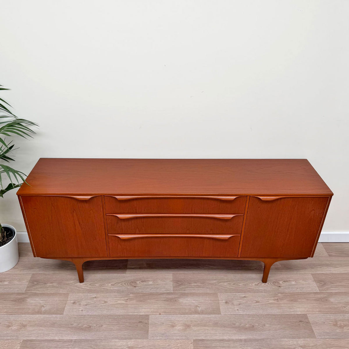 Vintage Mid-Century 1960s Sutcliffe of Todmorden "S-Form" Teak Sideboard TV Unit
