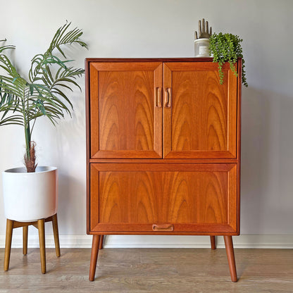 Vintage Mid Century Teak G Plan Fresco Drinks Cocktail Cabinet with Bottle Rack - *MADE TO ORDER*