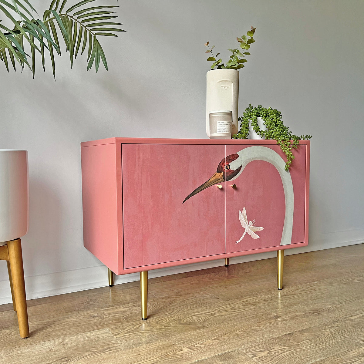 Gucci Pink Herons Vintage Mid-Century G Plan Fresco Small Sideboard Vi – Kookiwood