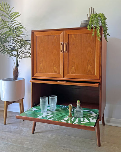 Vintage Mid Century G Plan Fresco Drinks Cocktail Cabinet on Wooden Legs - MADE TO ORDER