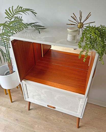 Vintage Mid Century G Plan Fresco Drinks Cocktail Cabinet - Fornasetti Nuvolette Clouds - *MADE TO ORDER*