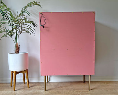 Pink Gucci Herons G Plan Fresco Drinks Cocktail Cabinet - *MADE TO ORDER*