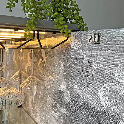 Grey Fornasetti Procuratie Con Vista 
Drinks Cabinet & Whiskey Bar Storage - ‘Mischief in Monochrome’