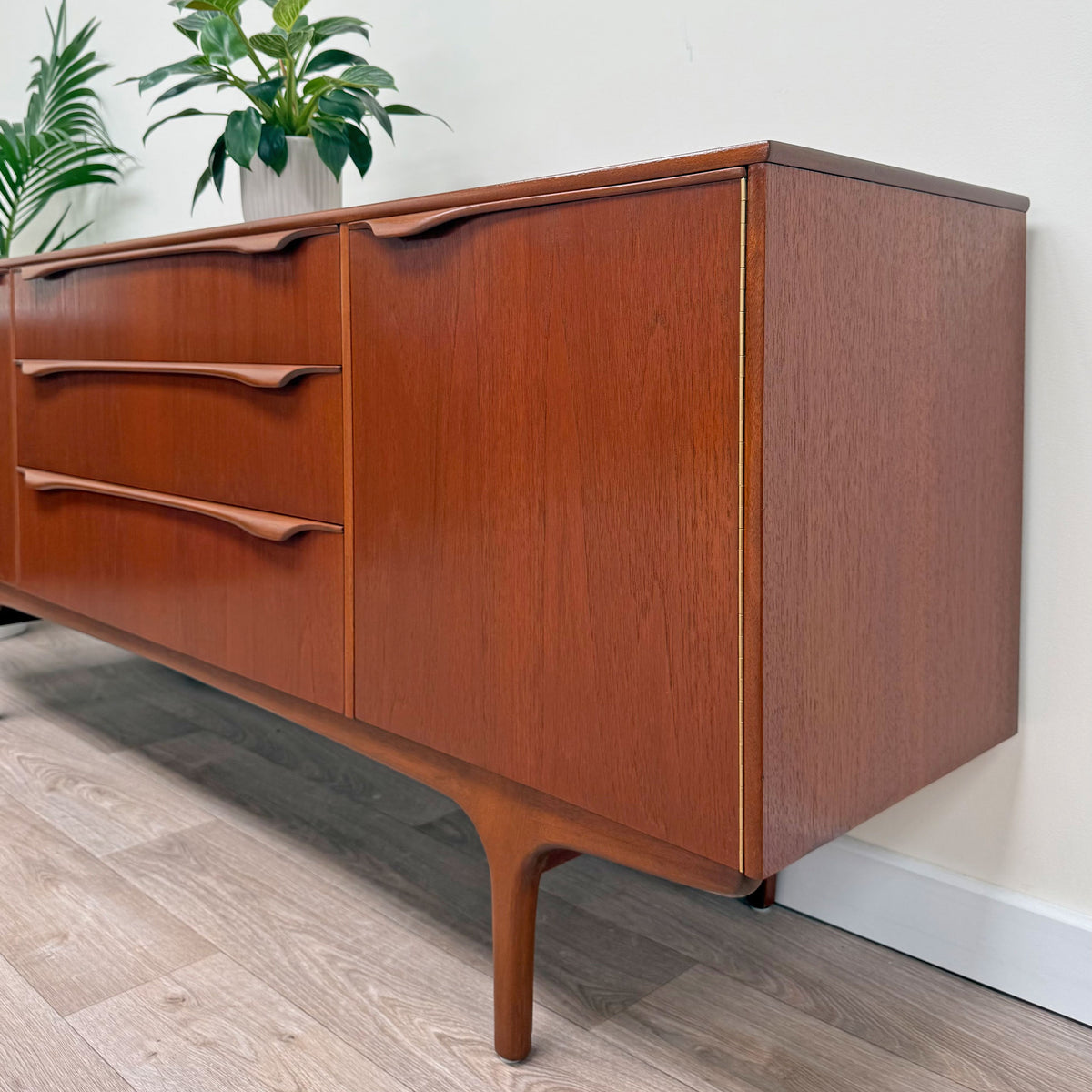 Vintage Mid-Century 1960s Sutcliffe of Todmorden "S-Form" Teak Sideboard TV Unit