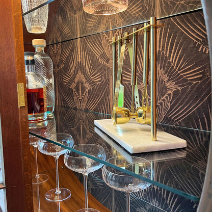 Rare Art Deco 1930s Walnut Round Circular Cocktail Drinks Cabinet - ‘The Orb’