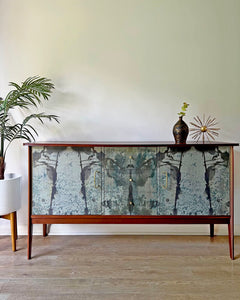 Vintage Large Vanson Teak Sideboard - Timorous Beasties Rorschach
