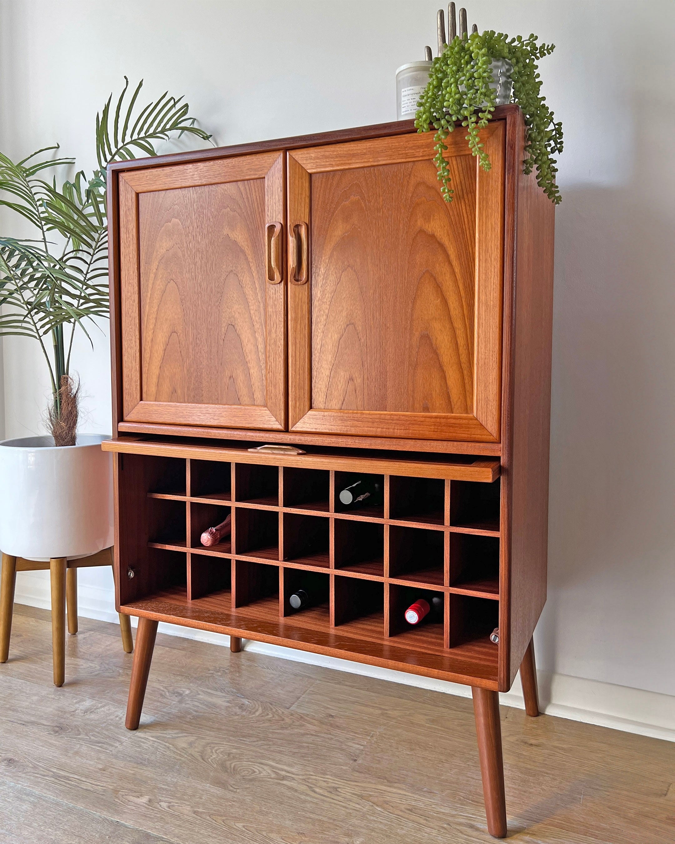 Vintage Mid Century G Plan Fresco Drinks Cocktail with Bottle