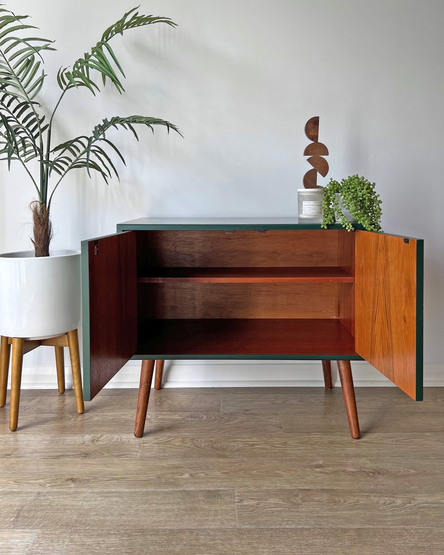 Cole & Son Forest Vintage Mid-Century G Plan Fresco Small Sideboard Vinyl Cabinet TV Stand - *MADE TO ORDER*