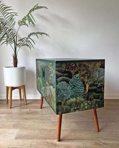Cole & Son Forest Vintage Mid-Century G Plan Fresco Small Sideboard Vinyl Cabinet TV Stand - *MADE TO ORDER*